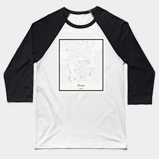 Map of Nicosia - Cyprus Baseball T-Shirt